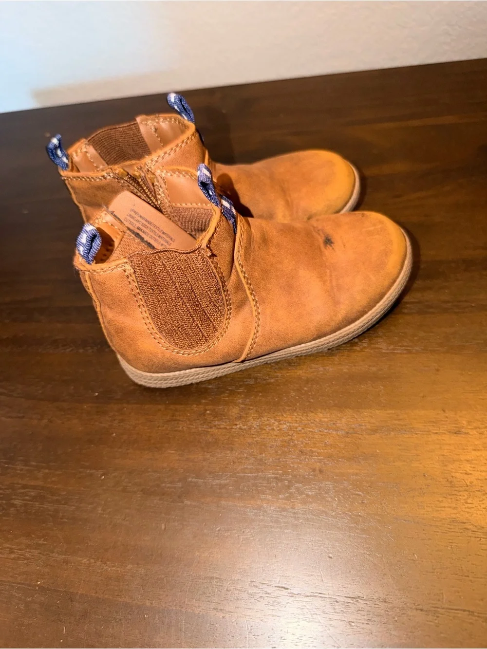 Cat & Jack Brown Pull-Tab Kids Ankle Boots